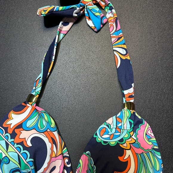 Tommy Bahama Blue and Orange Paisley Bodysuit - Picture 8 of 8